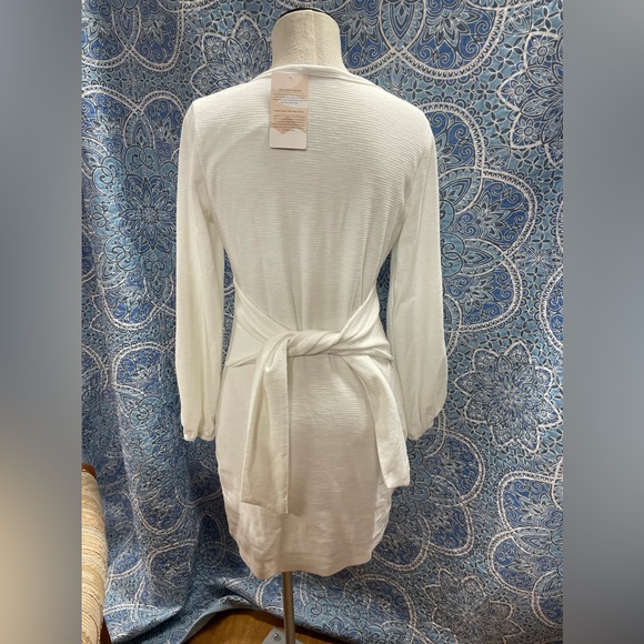 Rib knit wrap around dress - Picture 8 of 14